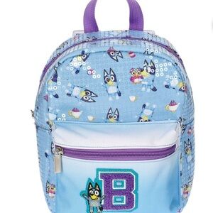 Bluey Kids Backpack with Purple Accents